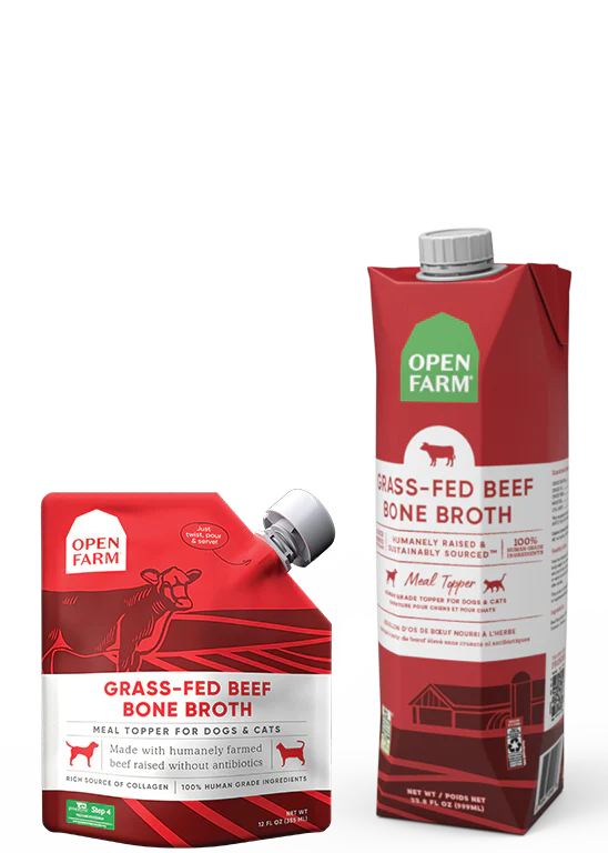 Open Farm Beef Bone Broth Food Topper  12oz