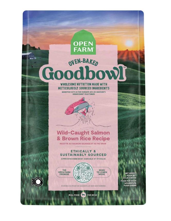Open Farm Goodbowl Dry Dog Food, Salmon and Brown Rice, 3.5 Pounds