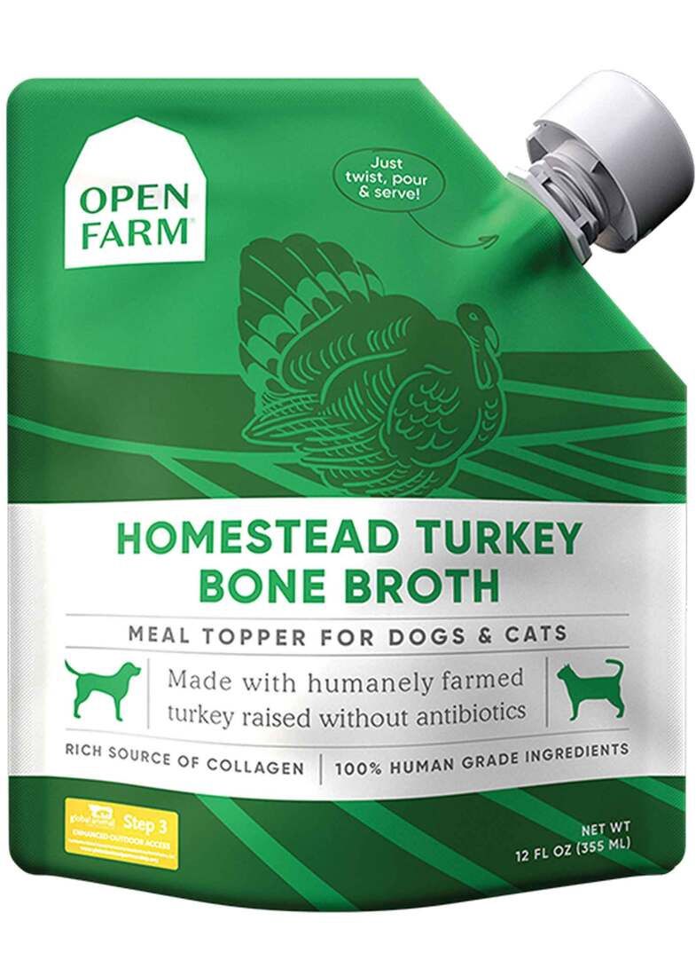 Open Farm Turkey Bone Broth, Food Topper