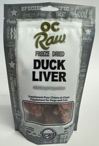 OC RAW FD TREATS Duck Liver 4oz