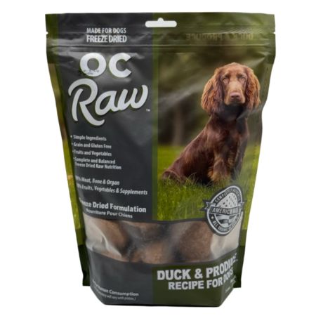 OC RAW FD Dog Food FD Duck &amp; Produce Mini Patty Sliders 14 oz