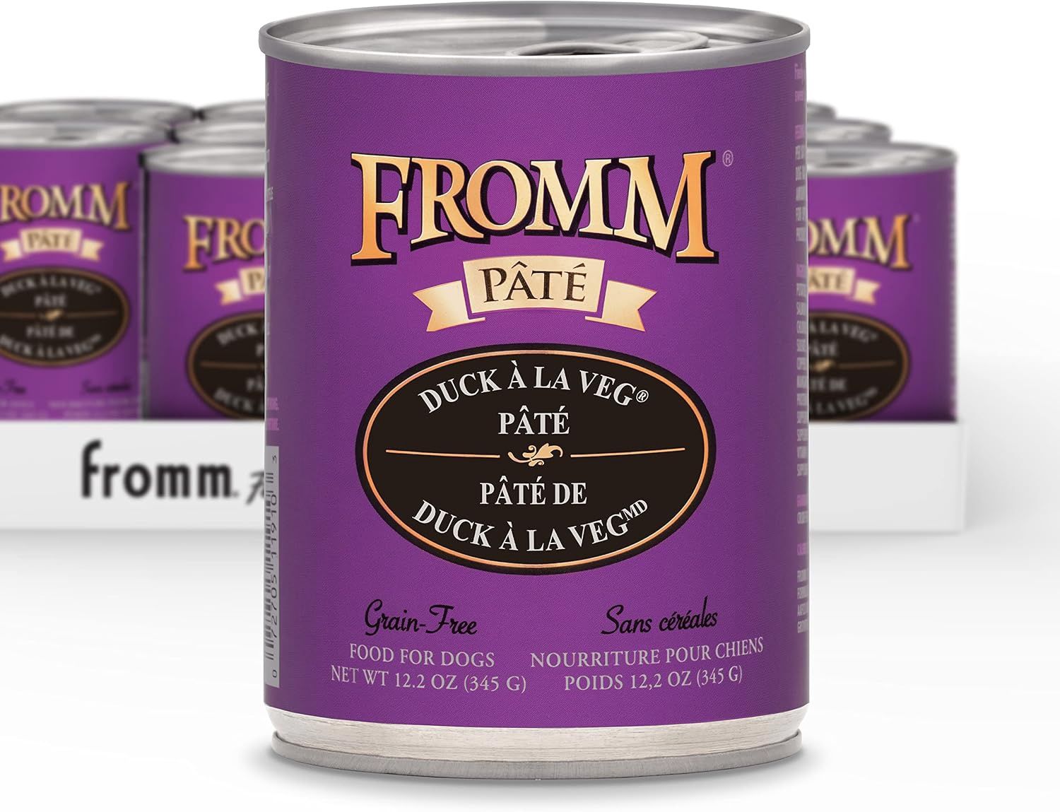 Fromm Duck A La Veg Pate Dog Food - Premium Wet Dog Food - Duck Recipe - Cans