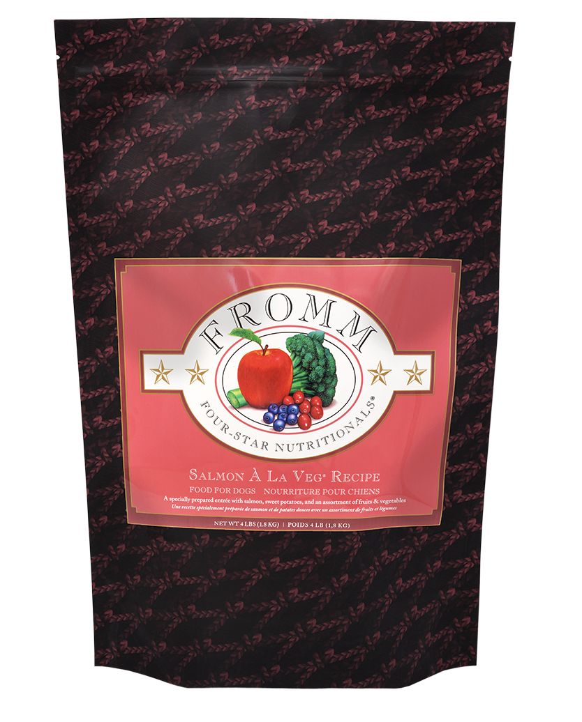 Fromm Four-Star Salmon A La Veg Dog Food - 4 lb