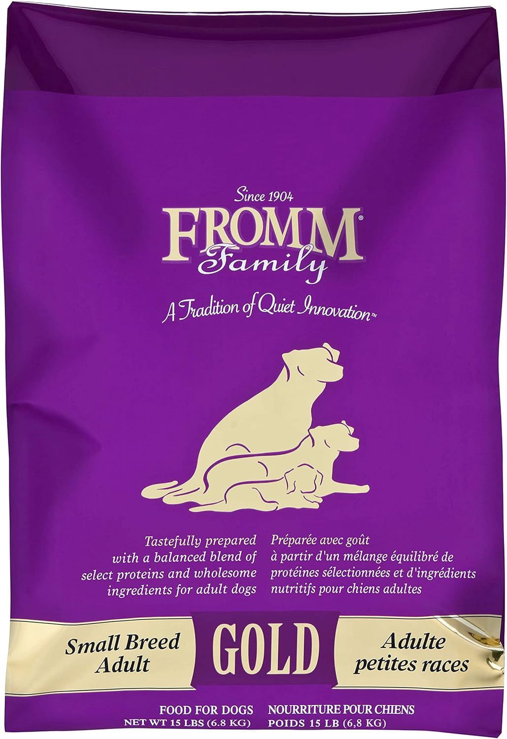 Fromm Small Breed Adult Gold Premium Dry Dog Food - Dry Adult Dog Food for Small Breeds - Chicken Recipe - 15 lb