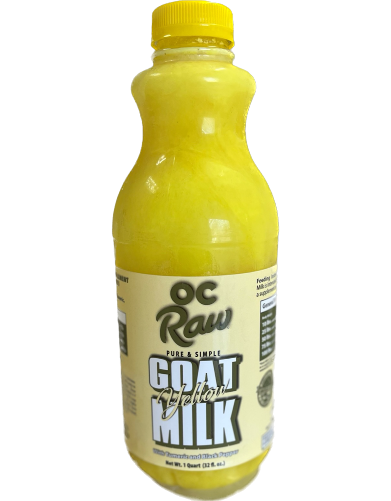 OC Raw Frozen Raw Goat Milk | Yellow Goat Milk 32 oz