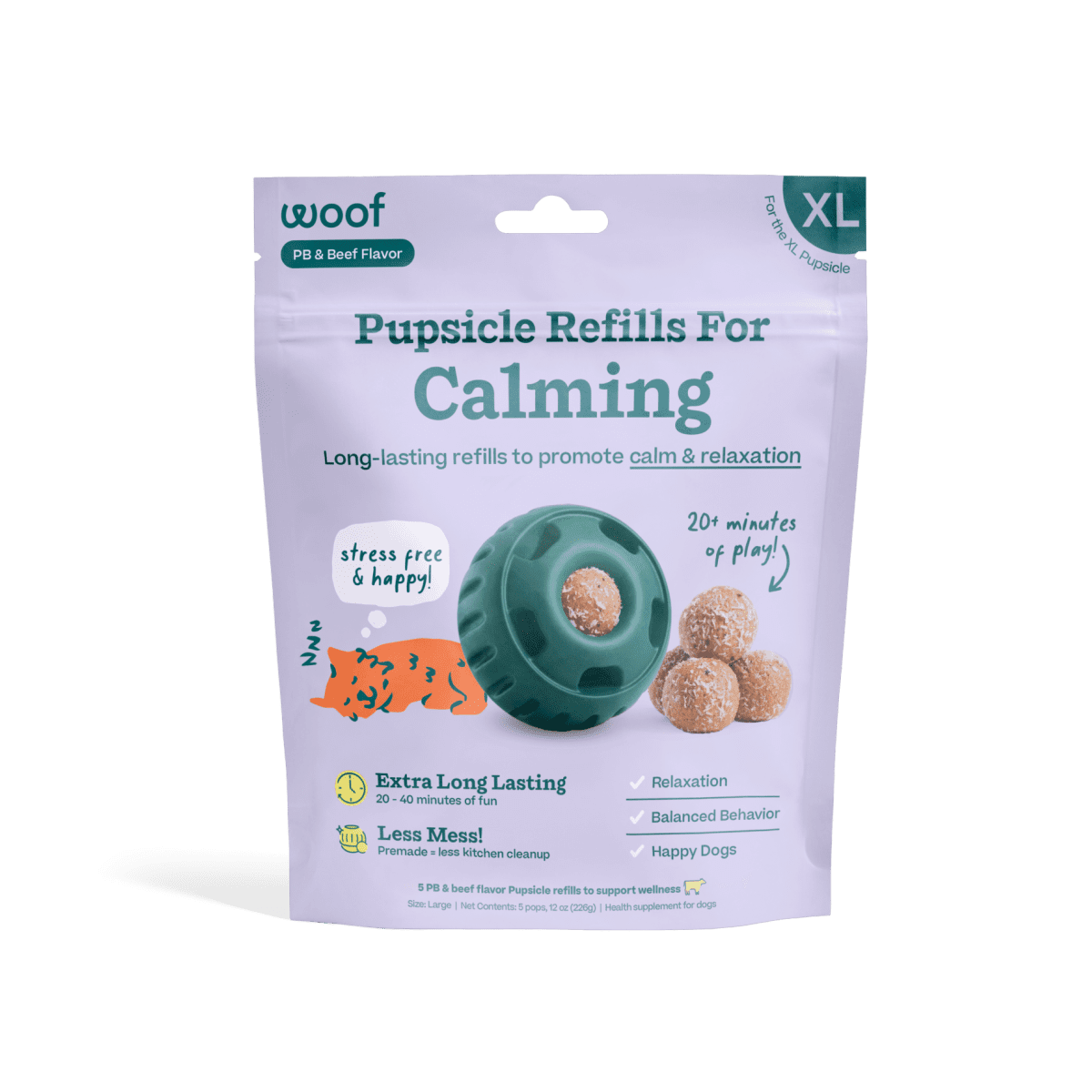 Woof Pupsicle Calming Pops XLARGE 12OZ