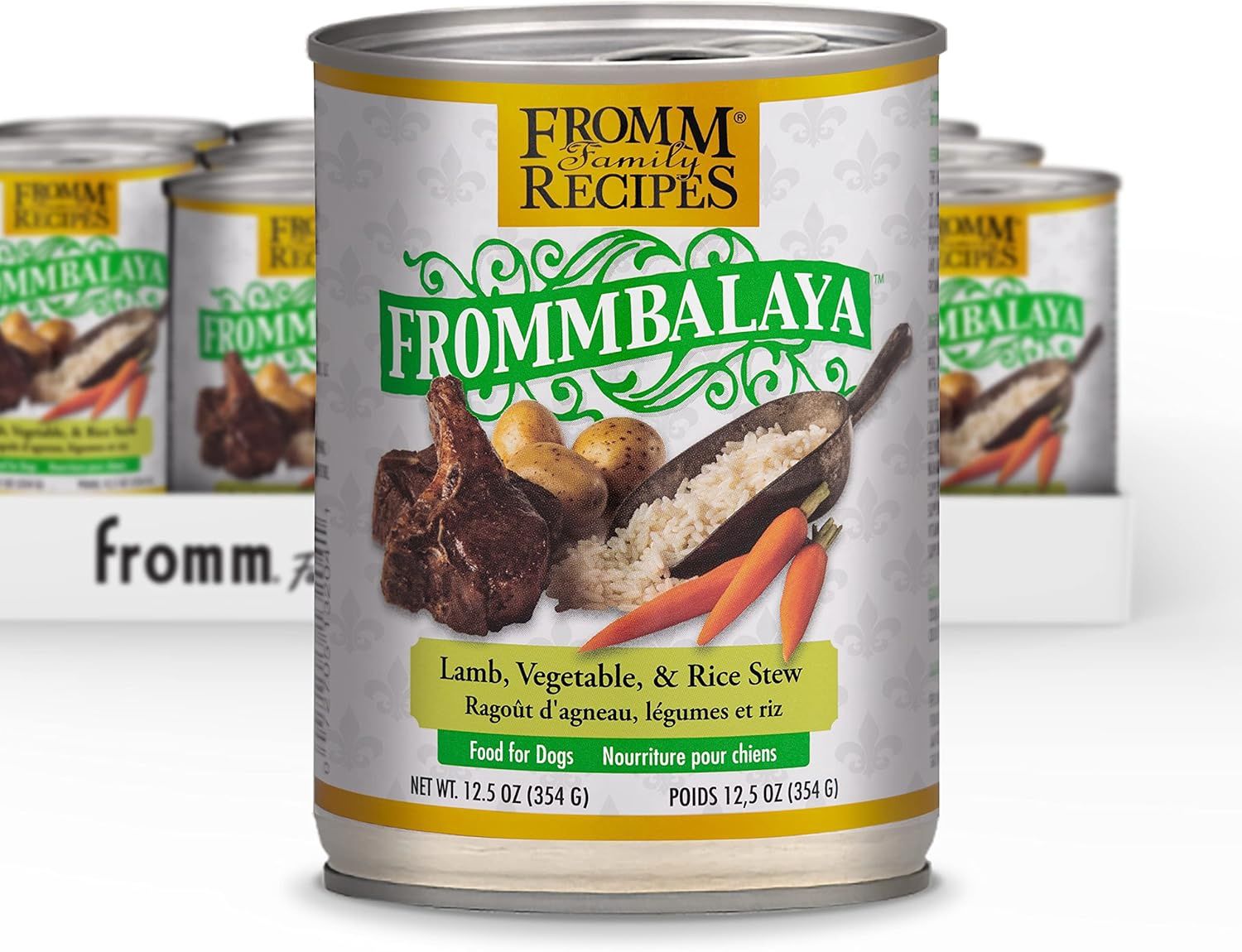 Fromm Frommbalaya Lamb, Vegetable, &amp; Rice Stew Dog Food - Premium Wet Dog Food - Lamb Recipe -  Cans