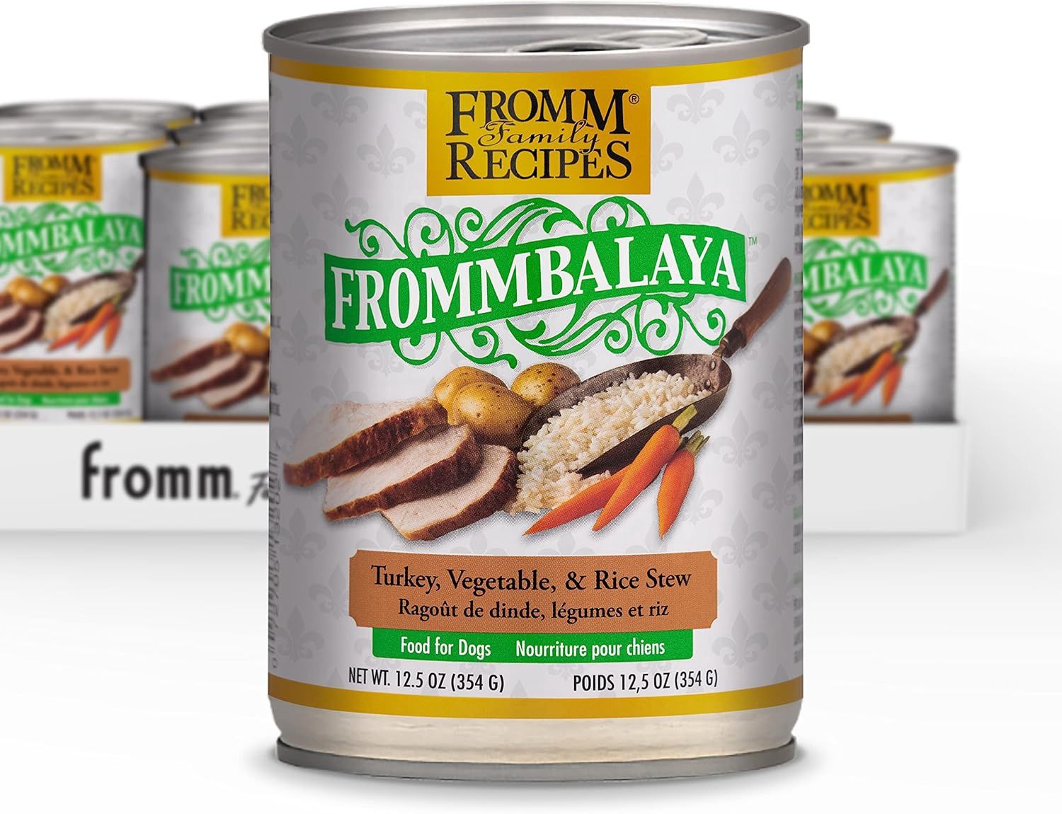 Fromm Frommbalaya Turkey, Vegetable, &amp; Rice Stew Dog Food - Premium Wet Dog Food - Turkey Recipe - Can