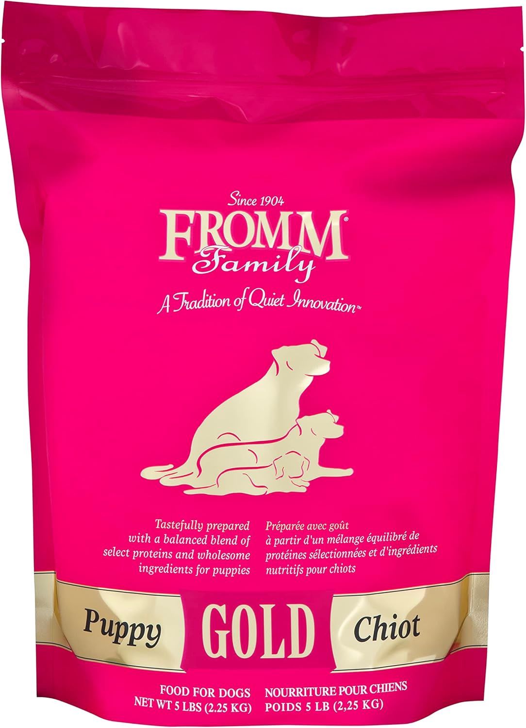 Fromm Puppy Gold Premium Dry Dog Food - Dry Puppy Food for Medium &amp; Small Breeds - Chicken Recipe - 5 lb