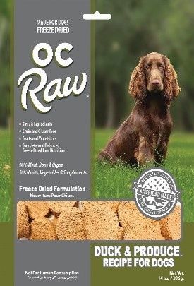 OC RAW FD Grain Free Freeze-dried Sliders Venison &amp; Produce 14oz