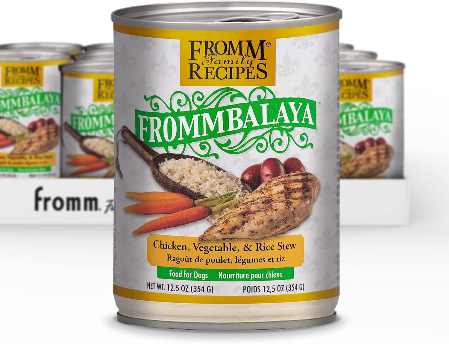 Fromm Frommbalaya Chicken, Vegetable, &amp; Rice Stew Dog Food - Premium Wet Dog Food - Chicken Recipe -  Can