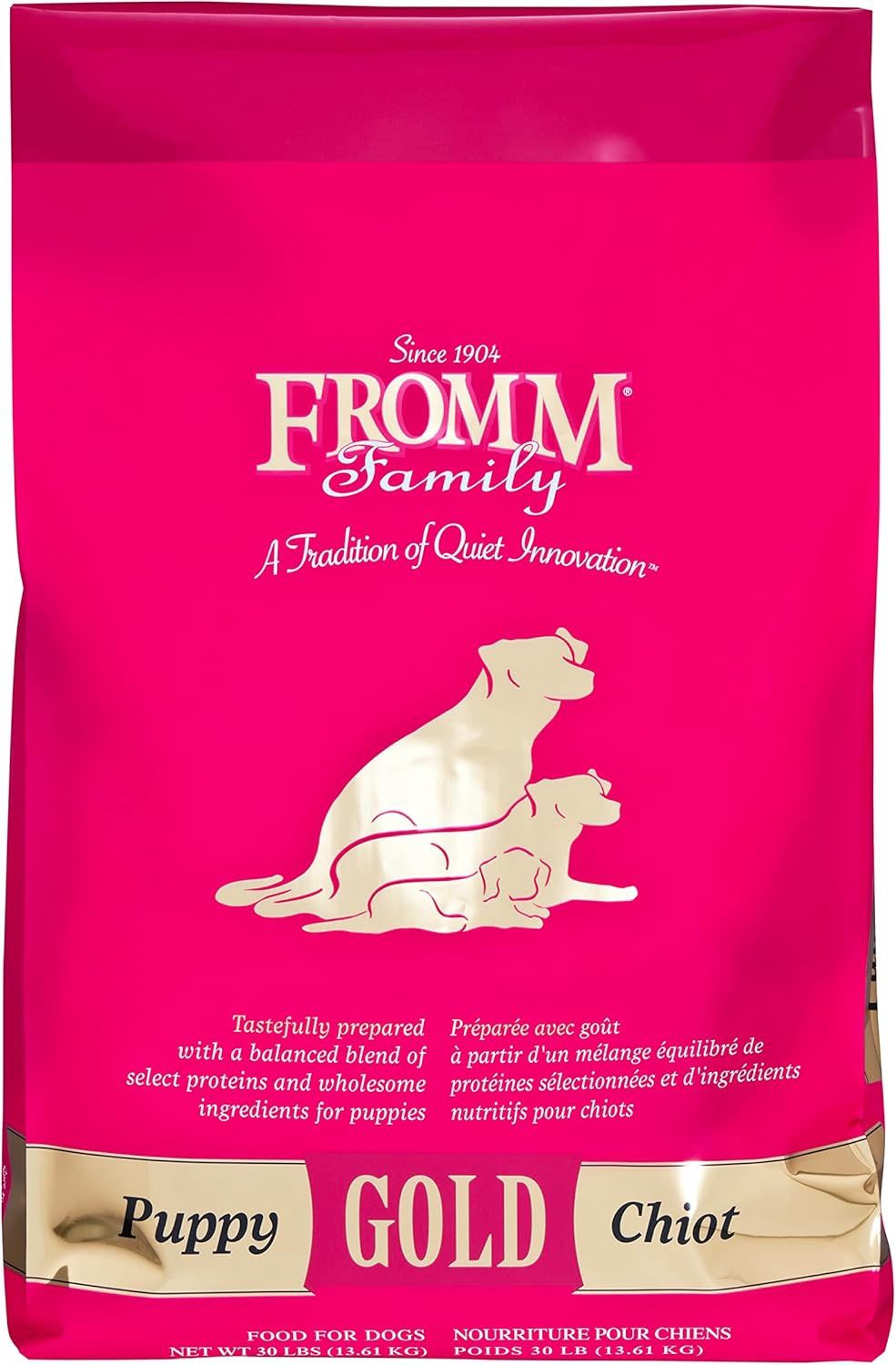 Fromm Puppy Gold Premium Dry Dog Food - Dry Puppy Food for Medium &amp; Small Breeds - Chicken Recipe - 30 lb
