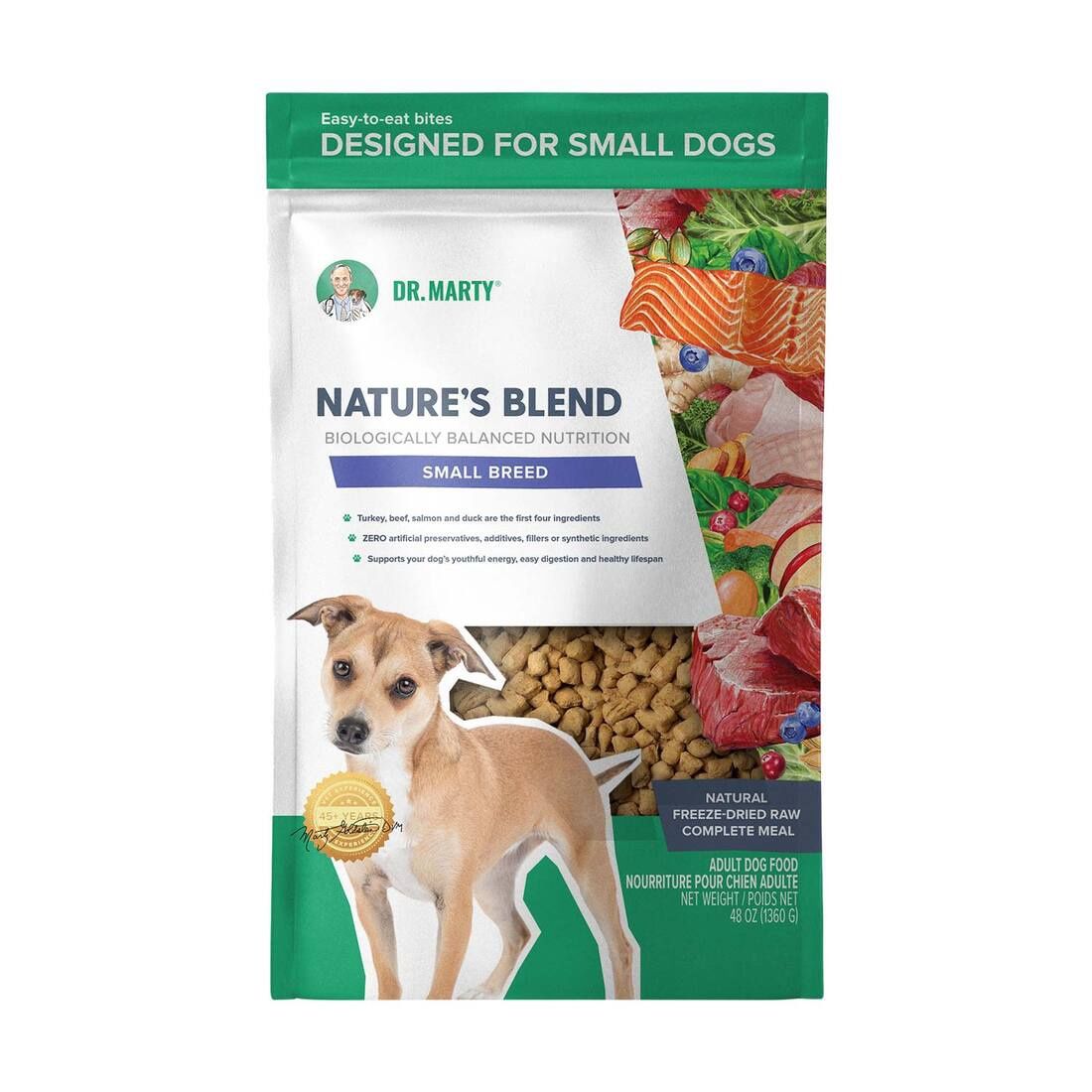 Dr. Marty Nature's Blend Premium Freeze-Dried Essential Wellness Dog Food, 48 Oz