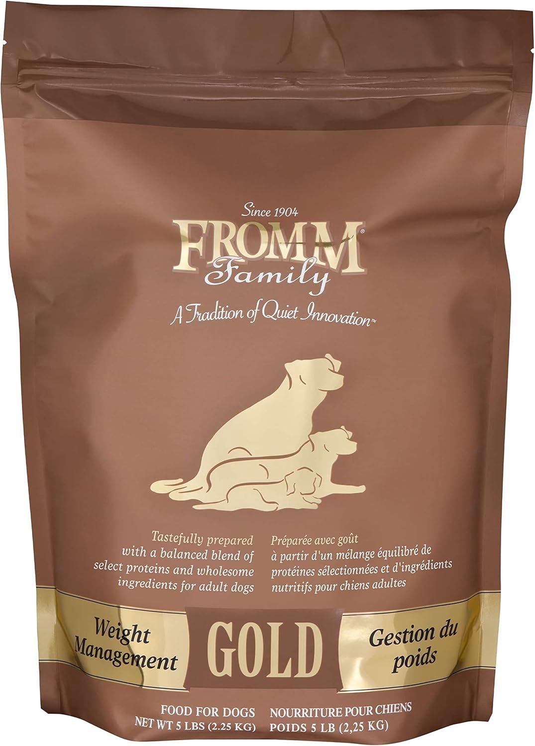 Fromm Weight Management Gold Premium Dry Dog Food - Weight Management Dog Food for Medium &amp; Small Breeds - Turkey Recipe - 5 lb