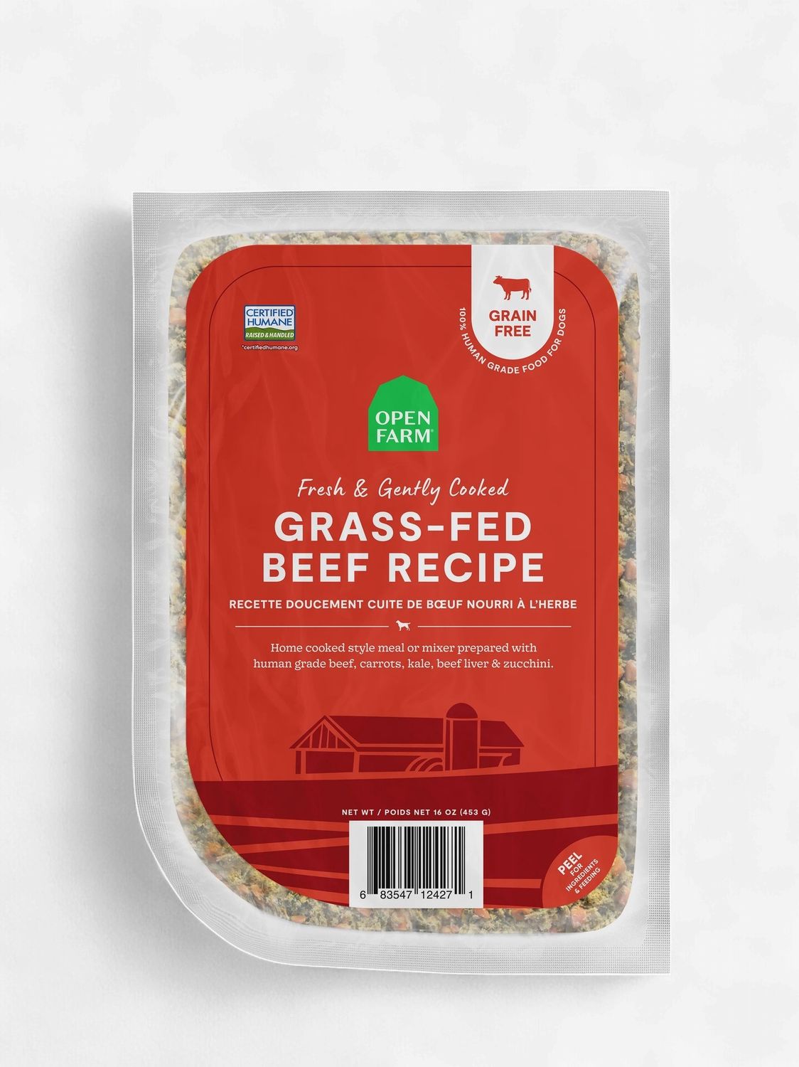 Open Farm Grass-Fed Beef Recipe Gently Cooked For Dogs Bulk