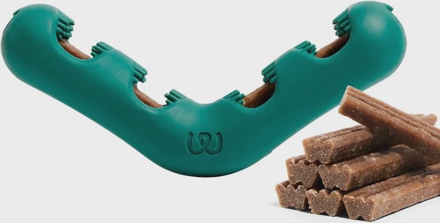 Woof Pet  The Bite n' Brush Dog Toy Small