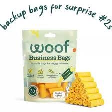 WOOF Poomergency Refill Business Bags - Dog Poop Bags - 30 Count