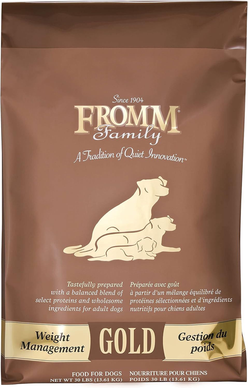 Fromm Weight Management Gold Premium Dry Dog Food - Weight Management Dog Food for Medium &amp; Small Breeds - Turkey Recipe - 30 lb