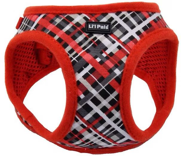 LIL PAL CNVS HRNS RED/GRY SM