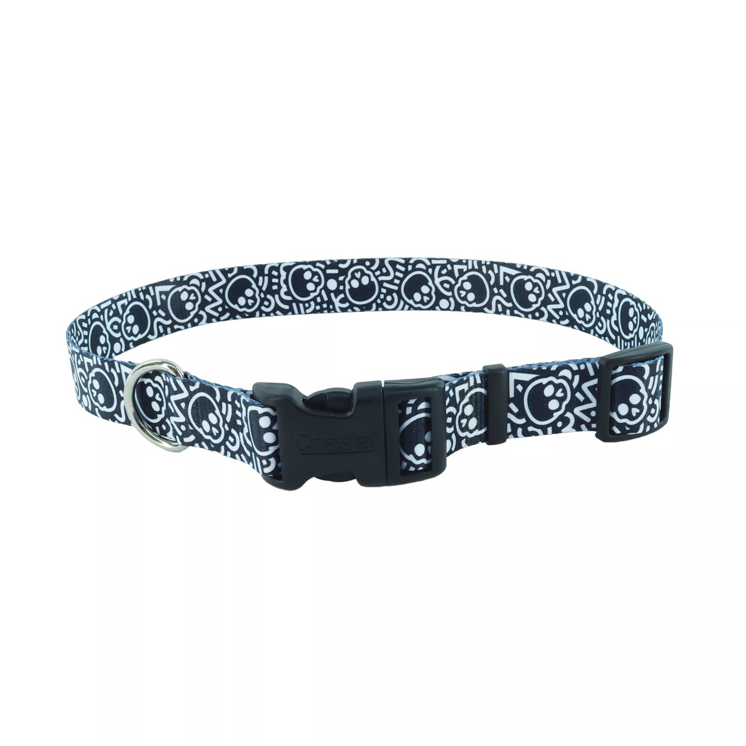 CSTL STYLE DOG CLLR SKULL LG