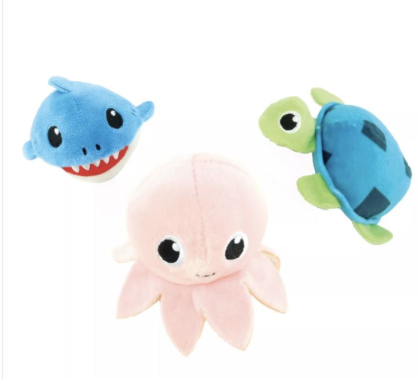 Coastal Li'l Pals 3 Pack Dog Toy Combo-Under the Sea