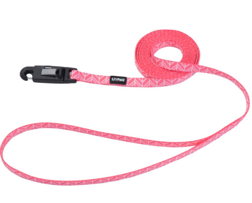 Li'l Pals Patterned Dog Leash with E-Z Snap, Pink Tribal Chevron , 3/8-in x 6-ft