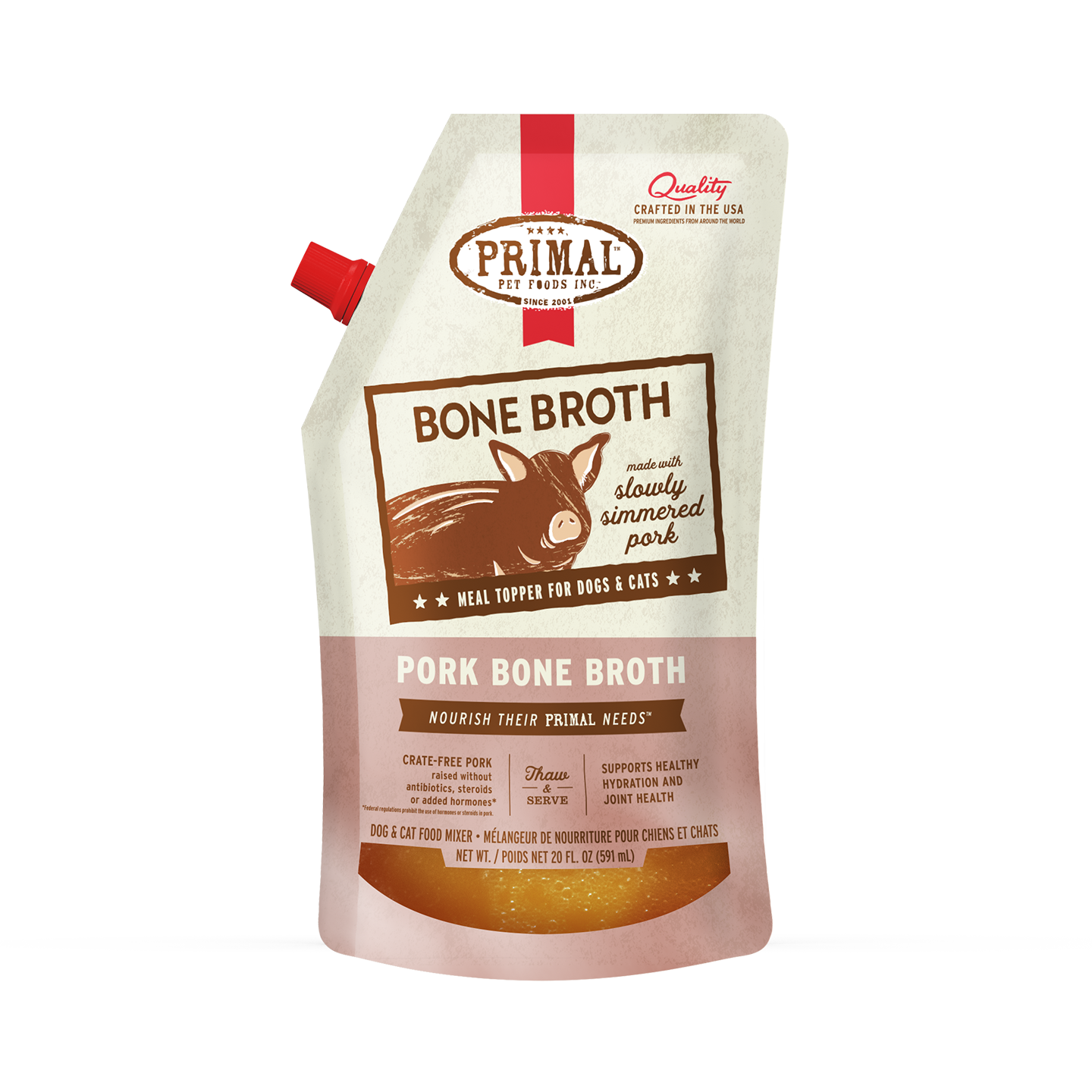 Primal Pork  Bone Broth for Dog &amp; Cat