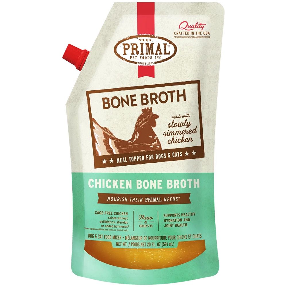 Primal Chicken Bone Broth for Dogs &amp; Cats