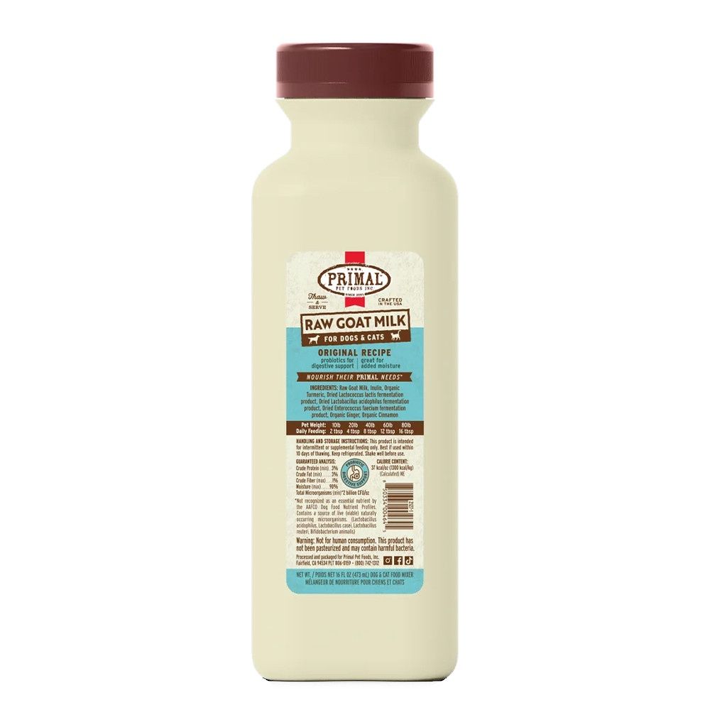 Primal Original Recipe Raw Goat Milk for Dogs &amp; Cats