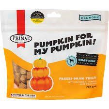 Primal Pumpkin for My Pumpkin Chicken &amp; Pumpkin with Goat Milk Flavored Crunchy Dog Treats, 2-oz bag