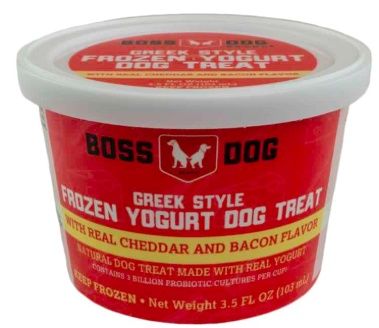 Boss Dog Yogurt Real Cheddar &amp; Bacon Dog Food 3.5oz