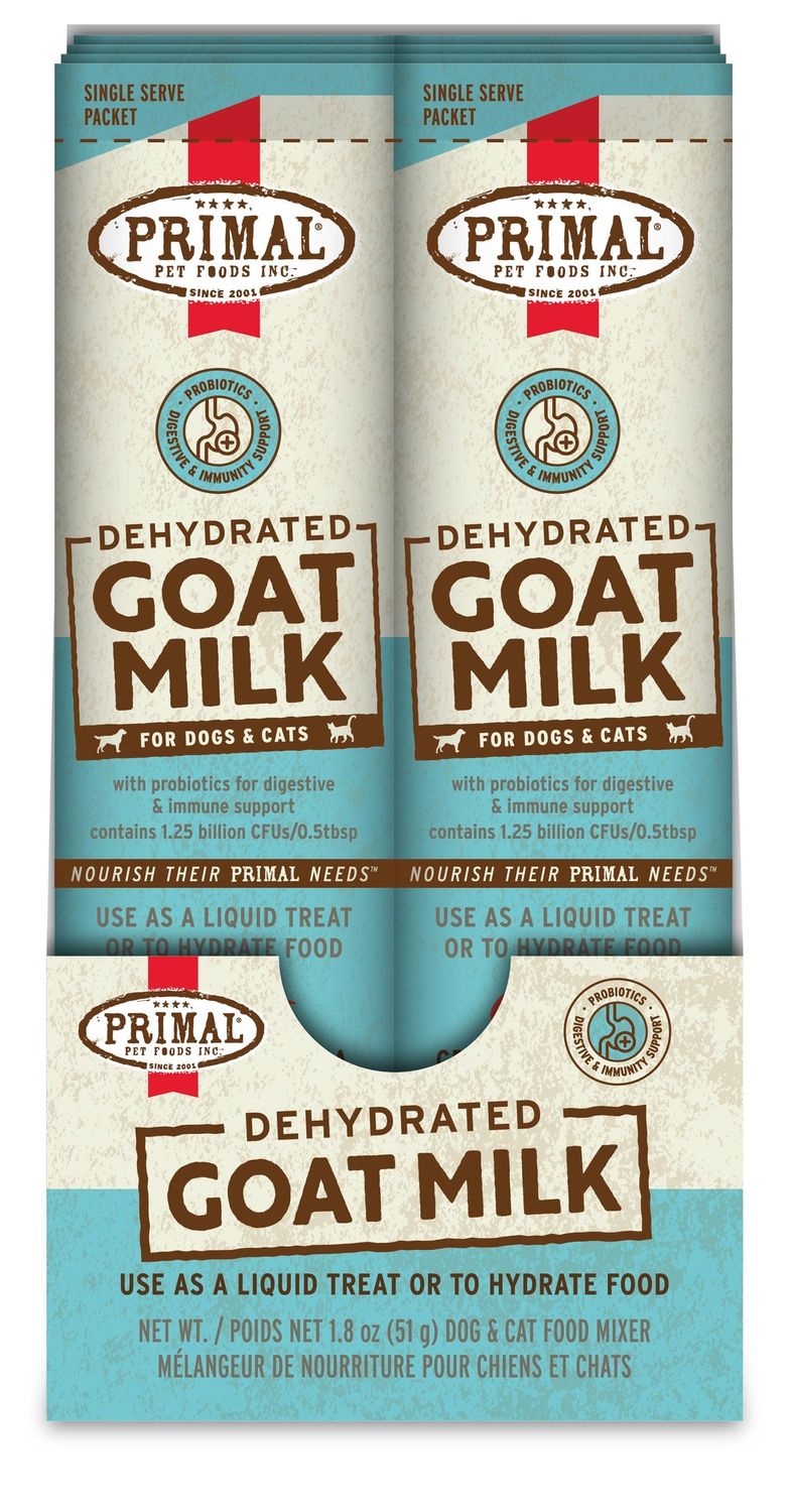 Primal Dehydrated Goat Milk for Dogs &amp; Cats Singles