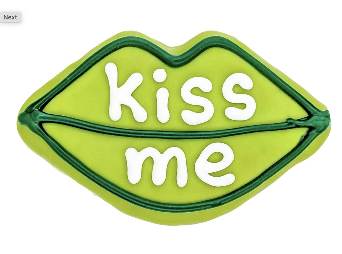 Kiss Me Lips | St. Paddy's Day  Cookie