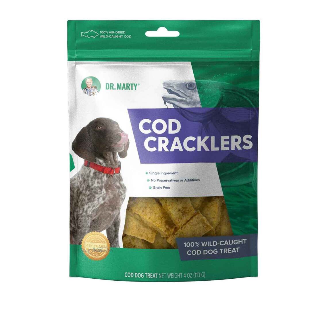 Dr. Marty's Cod Cracklers Dog Treat 4 oz