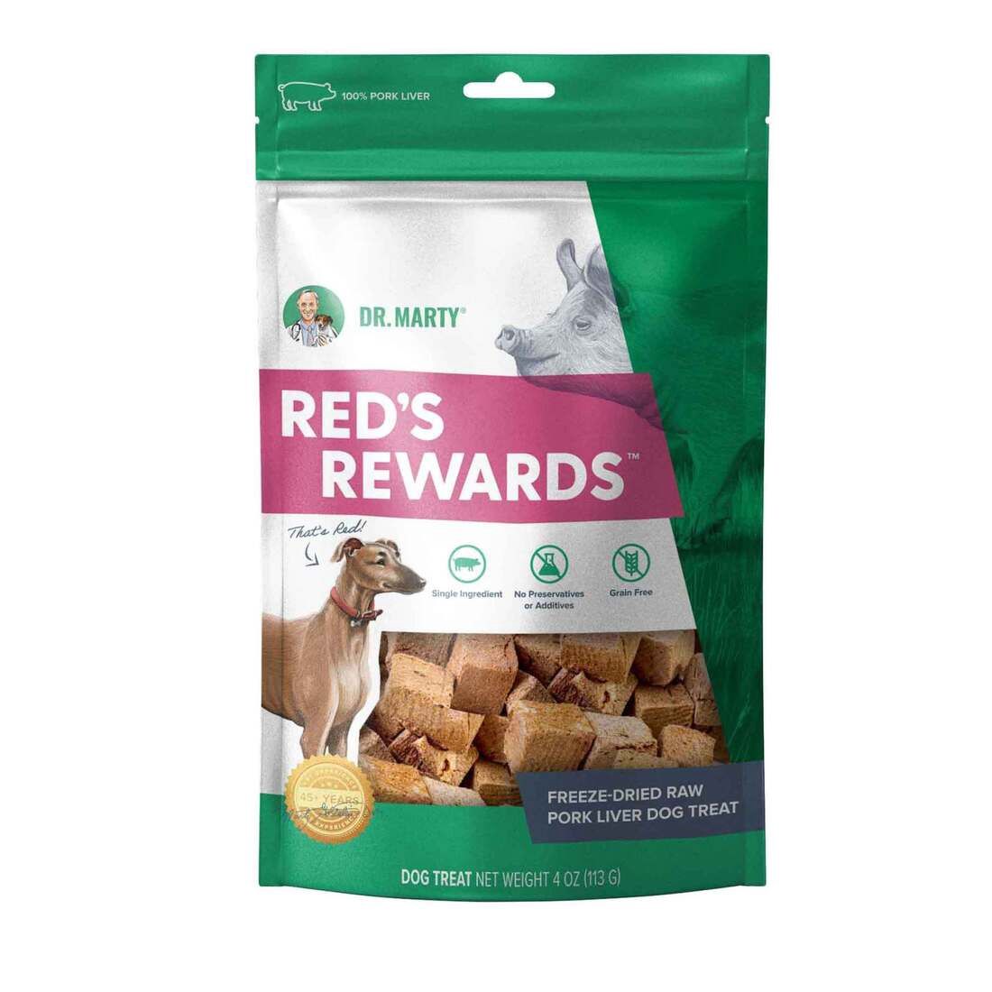 Dr. Marty Reds Rewards Pork Liver Dog Treat