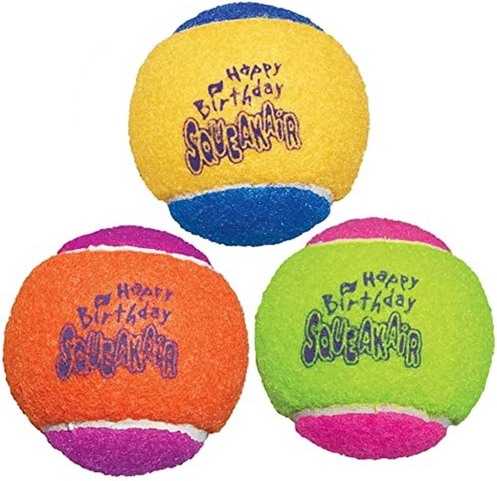 Kong SqueakAir Birthday Ball 3 pack