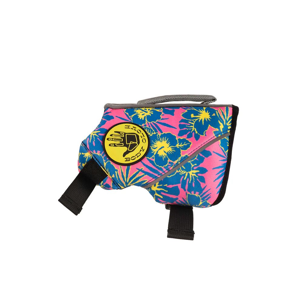 Body Glove Floral Neoprene Pet Life Jacket Large Floral Pink