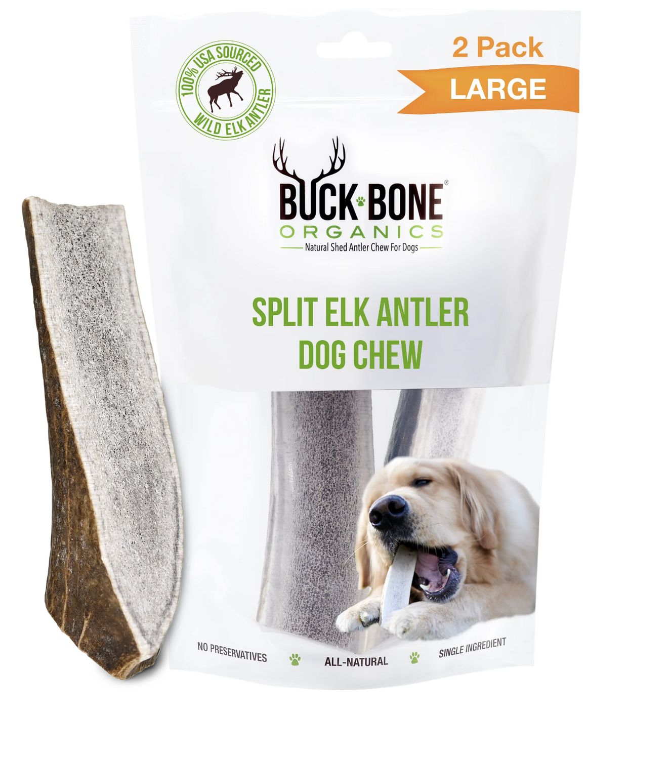 Elk Large Split Dbl Bag