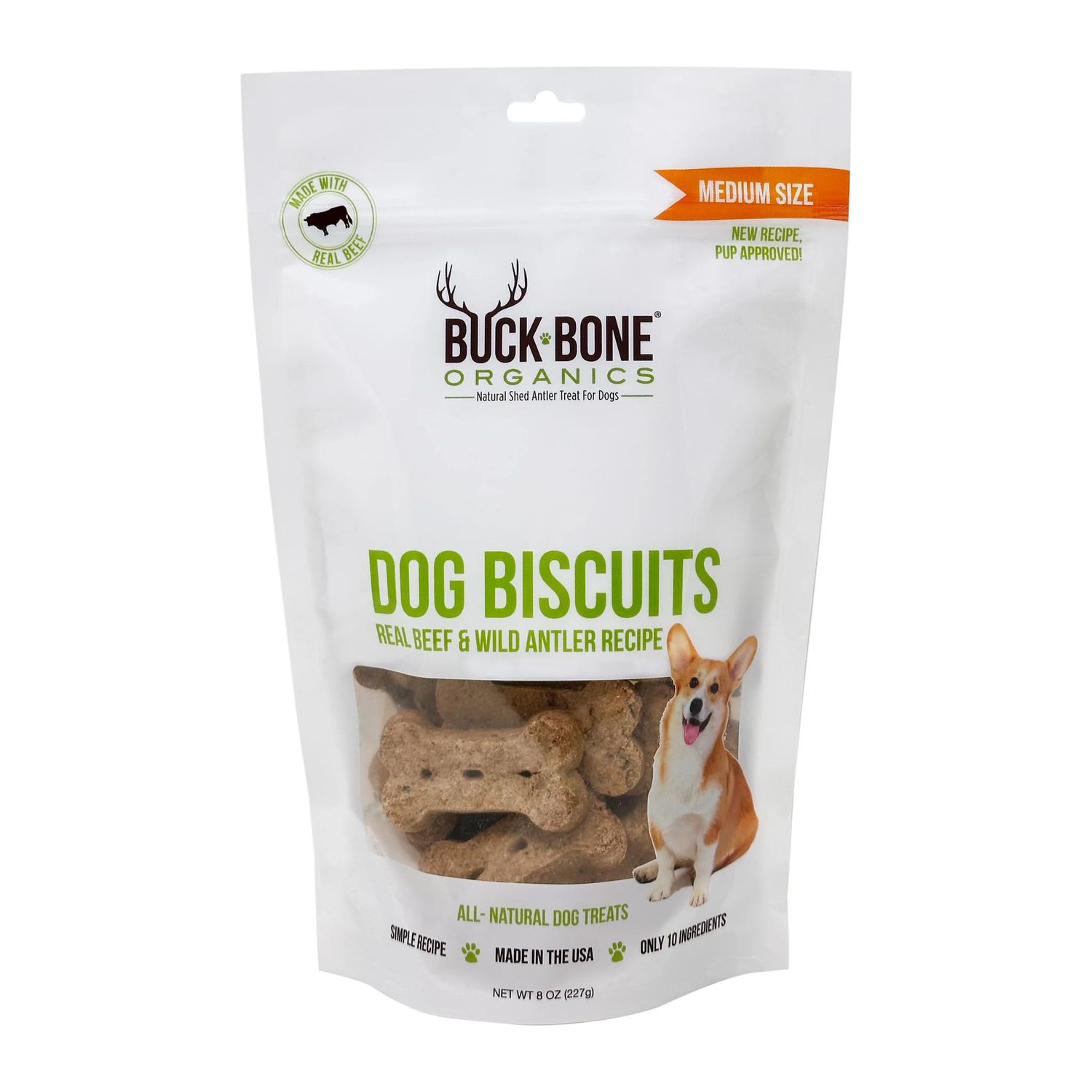 Antler Dog Biscuits, Medium  8 OZ