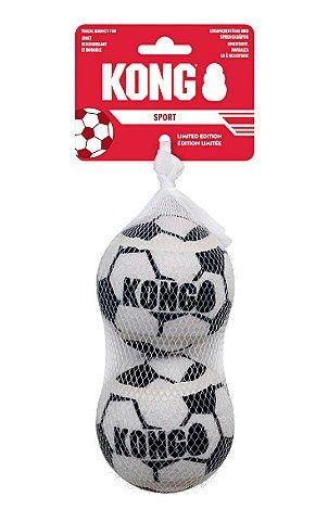 KONG Sport Soccer Balls Dog Toy, Large, 2-pk