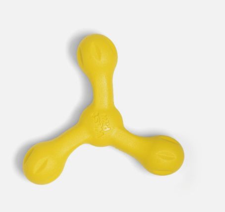 West Paw Skamp Flyer-Inspired Fetch Dog Toy (Dandelion Yellow)