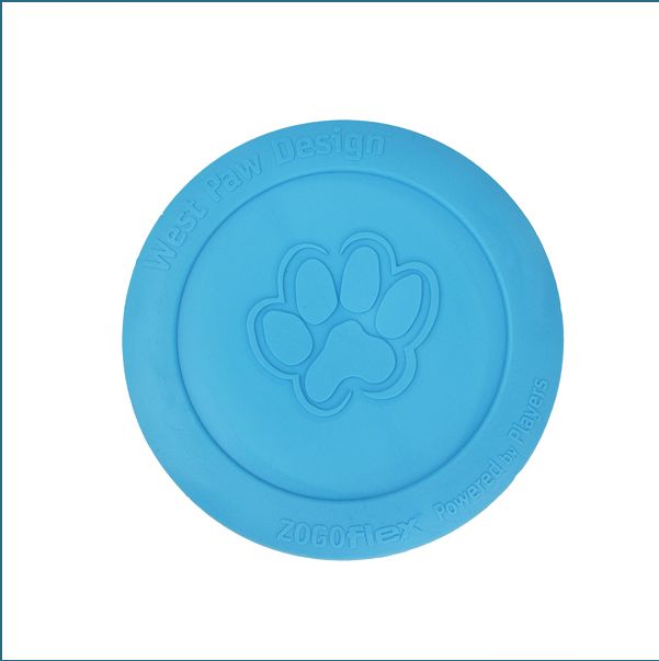 West Paw Zisc Flying Disc Fetch Dog Toy - Large - Blue