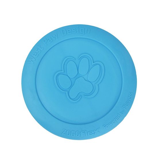 West Paw Zisc Flying Disc Fetch Dog Toy - Small - Blue
