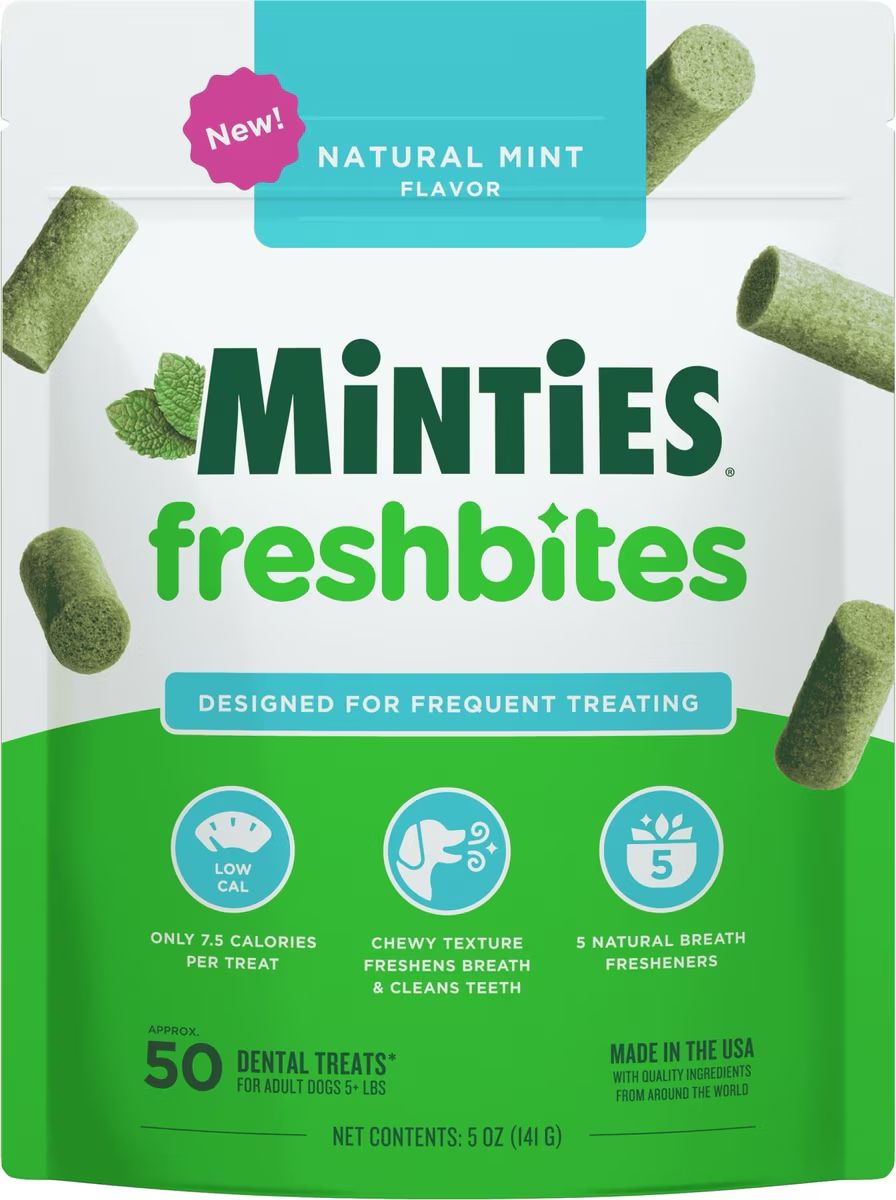 Minties Fresh Bites Dental Dog Treats 5 oz