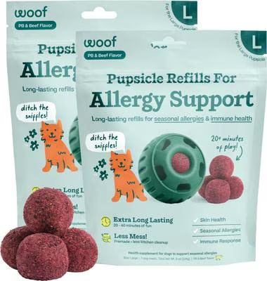 Woof Pupsicle Allergy &amp; Immunity Pop Refills  Large