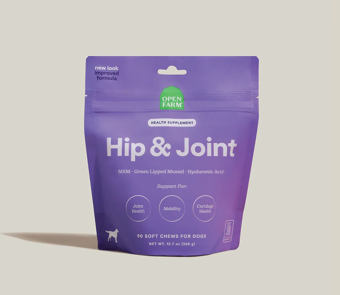 Open Farm Dog Supplement Hip &amp; Joint Chews 90 ct