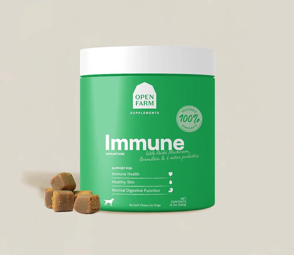 Open Farm Dog Supplement Immune Health Chews 90 ct