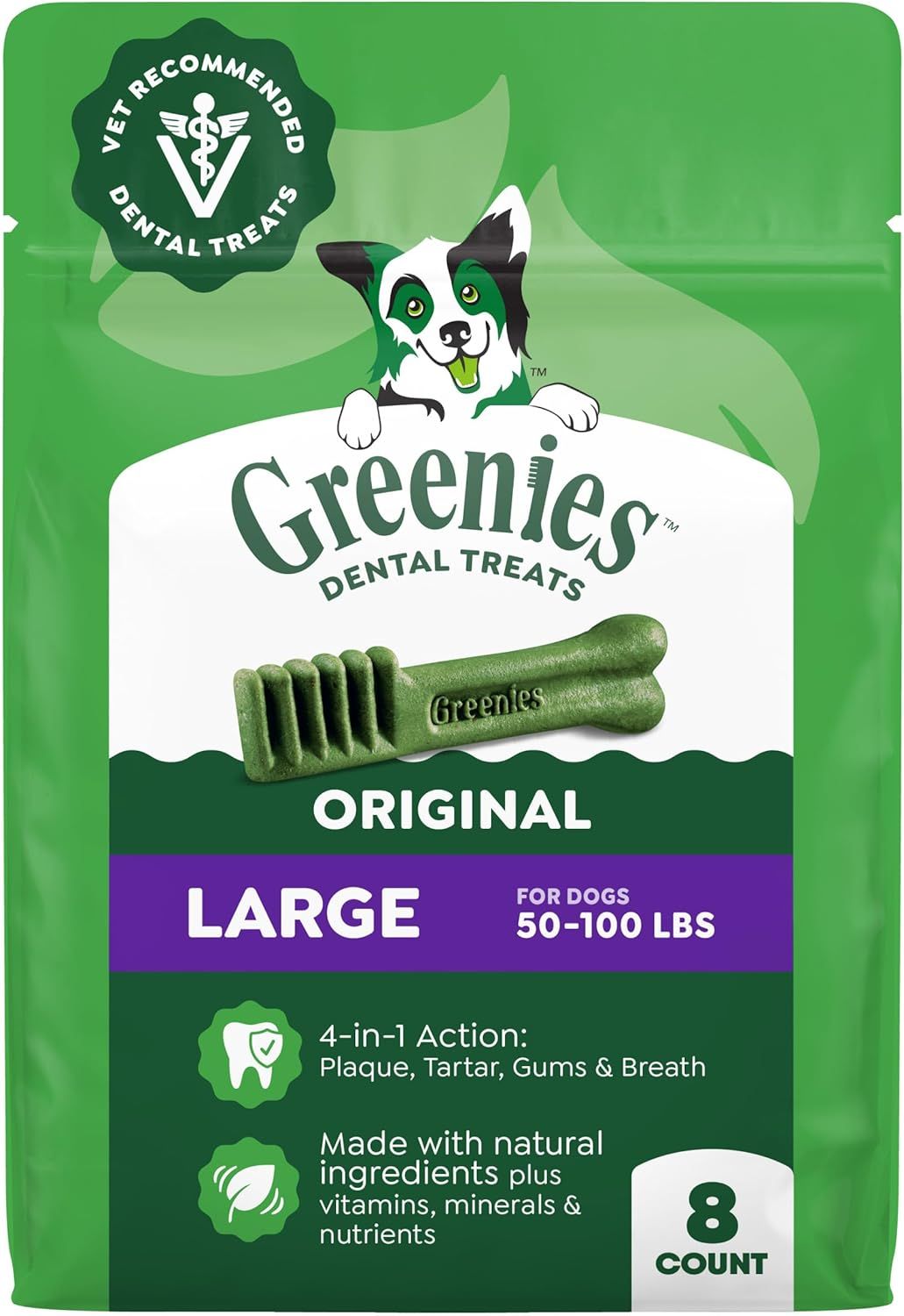 Greenies Large Natural Dental Dog Treats