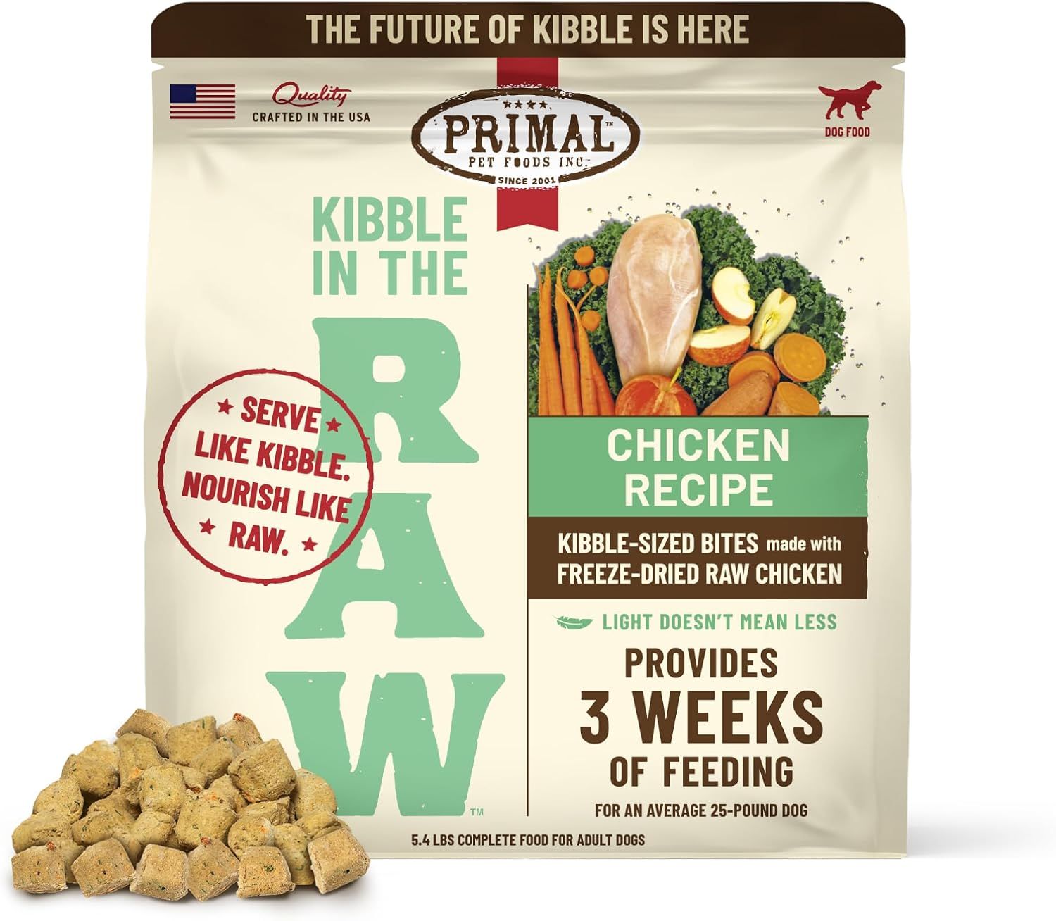 Primal Kibble in The Raw FD Chicken 5.4 lb