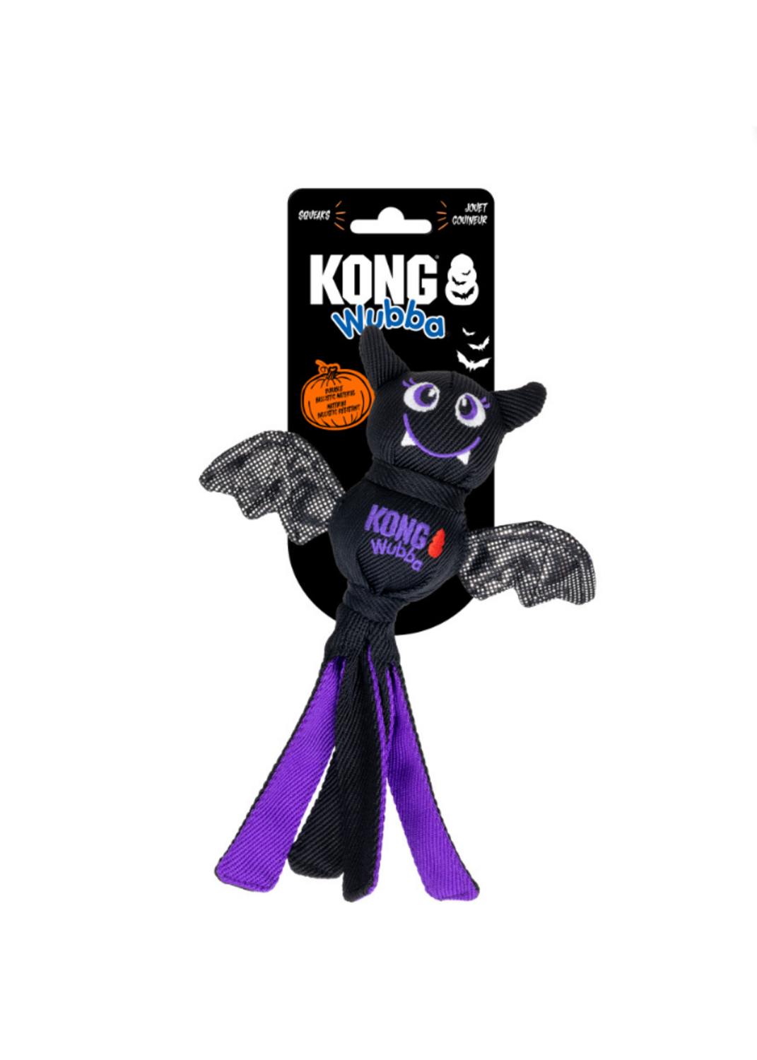 KONG HALLOWEEN WUBBA BALLISTIC BAT SM